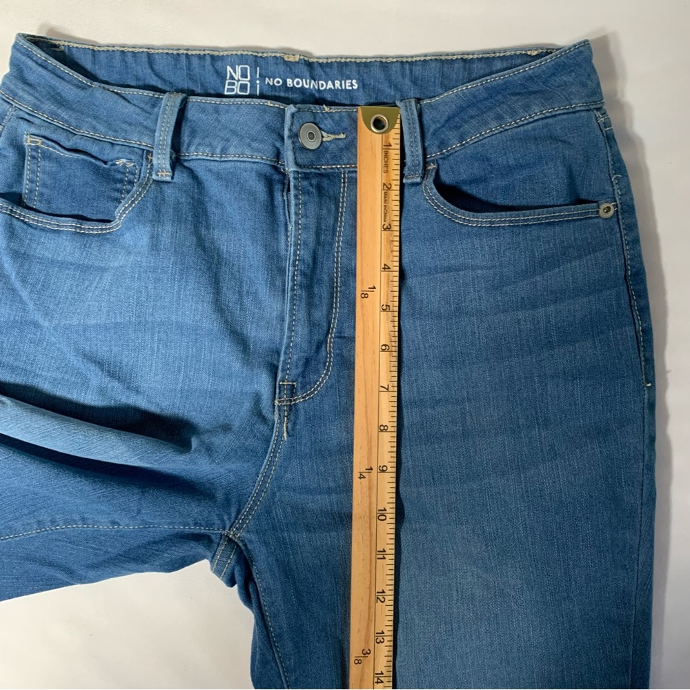 WOMENS SIZE 11 NO BOUNDARIES BLUE JEANS SKINNY STRETCH CASUAL COMFORT‎ - Picture 6 of 9